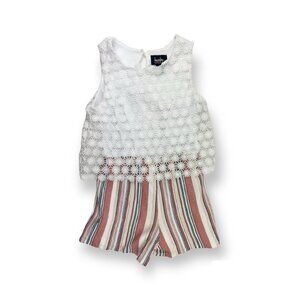 By & By Girl Layered Short Romper {Small}